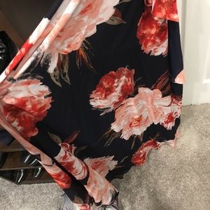 Long floral length dress by Chetta B. Worn once